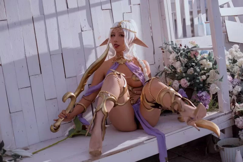 国产coser [COSPLAY] 九曲Jean - 精灵村 Elf Village【77P+1G】