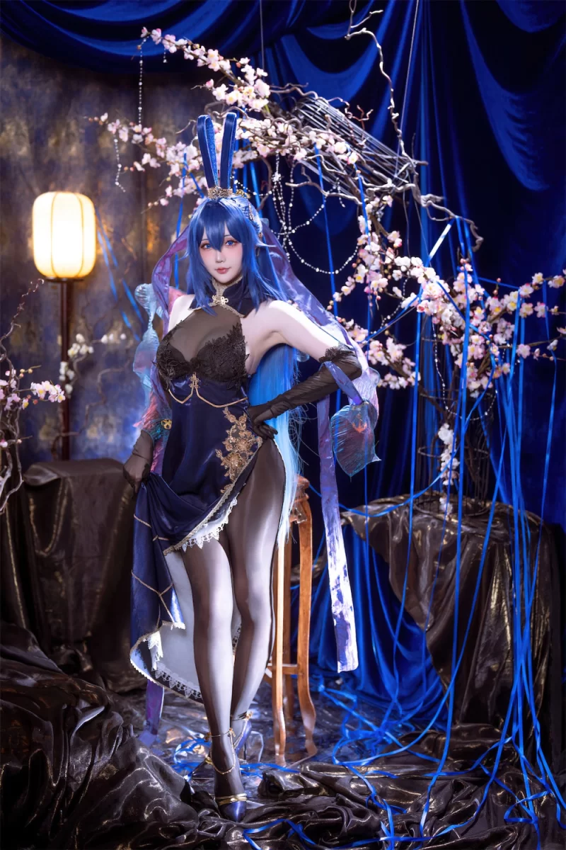 国产coser 星之迟迟 碧蓝航线 新泽西兔兔【52p+160M】