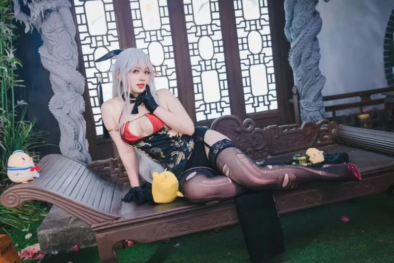 Cosplay Zyra秋 – 碧蓝航线 埃吉尔 [62P【1+1G】