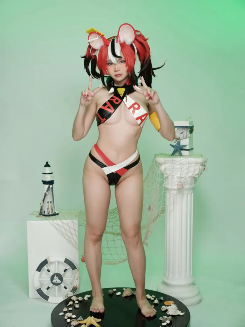 日韩coser ZinieQ  Hakos Baelz Pole Dancing [38P2V-1.13GB]【38P2V+1.13G】