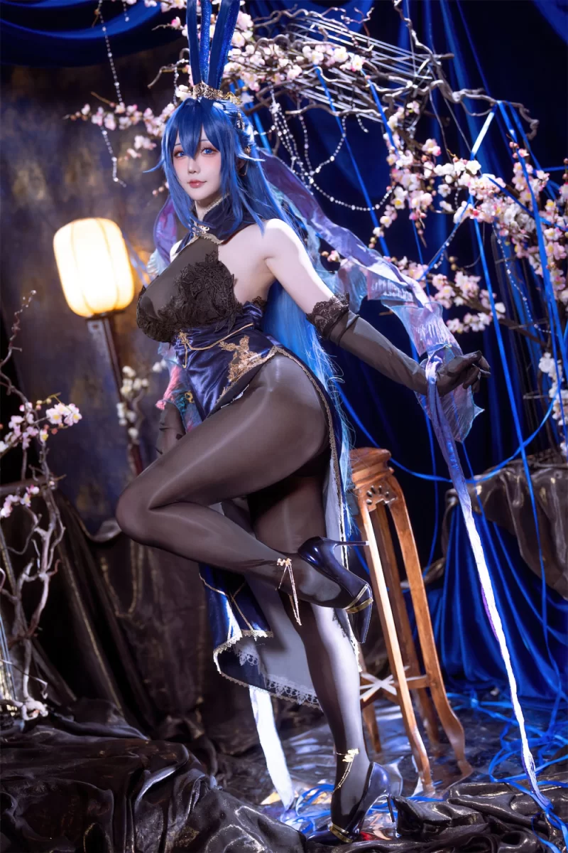 国产coser 星之迟迟 碧蓝航线 新泽西兔兔【52p+160M】