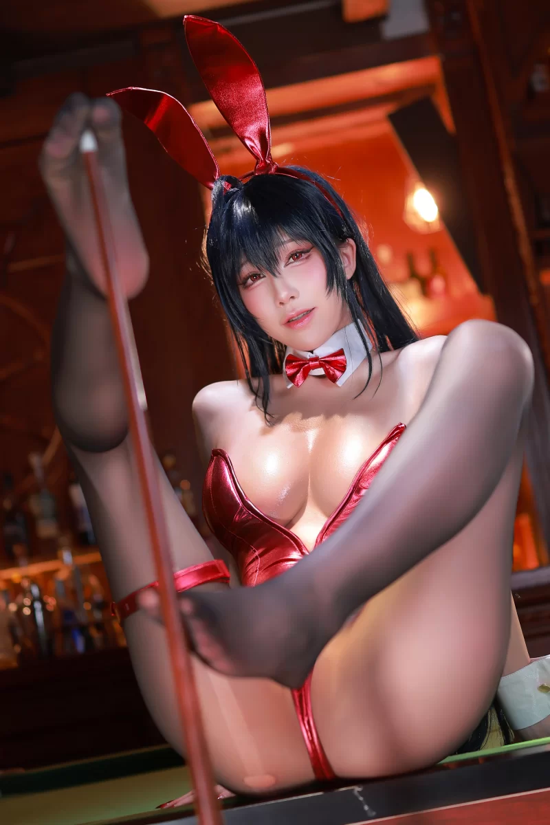 Cosplay 水淼Aqua - 2025年6月 大凤兔女郎（碧蓝航线）【59P+85M】