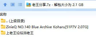 福利姬 ZinieQ NO.140 Blue Archive Koharu【51P7V+2.07G】