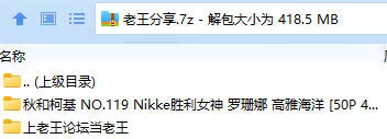 福利姬 秋和柯基 NO.119 Nikke胜利女神 罗珊娜 高雅海洋【50P+420M】