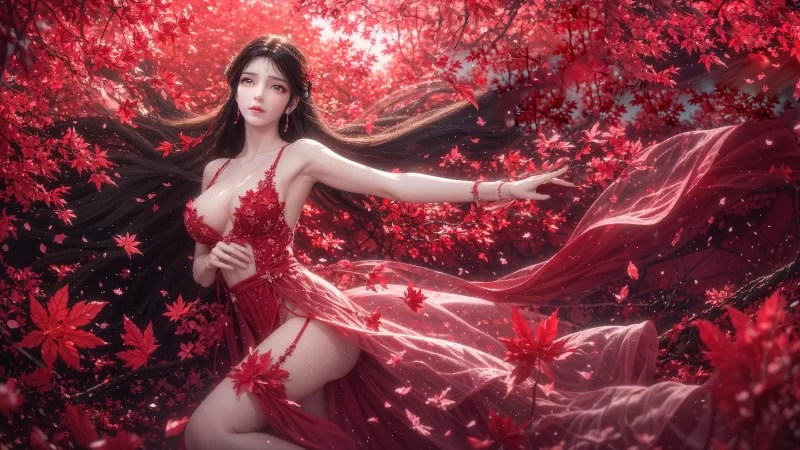 唯美 完美世界-火灵儿（唯美电脑壁纸）【34P+540m】
