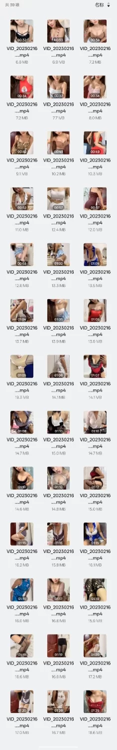 热舞 快手陈子涵素舞【39v+523m】