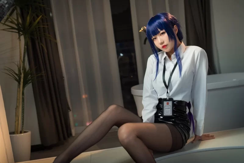 国产coser [影子喵Ghost] - 雷电将军 OL & 甘雨 OL-原神-71P【1+820m】