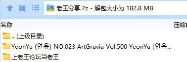 福利姬 YeonYu (연유) NO.023 ArtGravia Vol.500【88P+182MB】