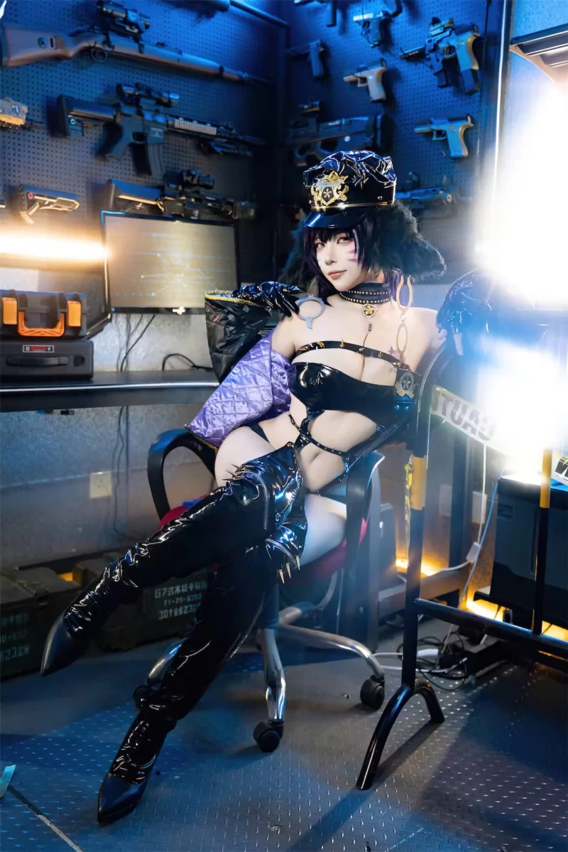 国产coser 二佐Nisa - 碧蓝航线 武藏 女警【25P+191M】