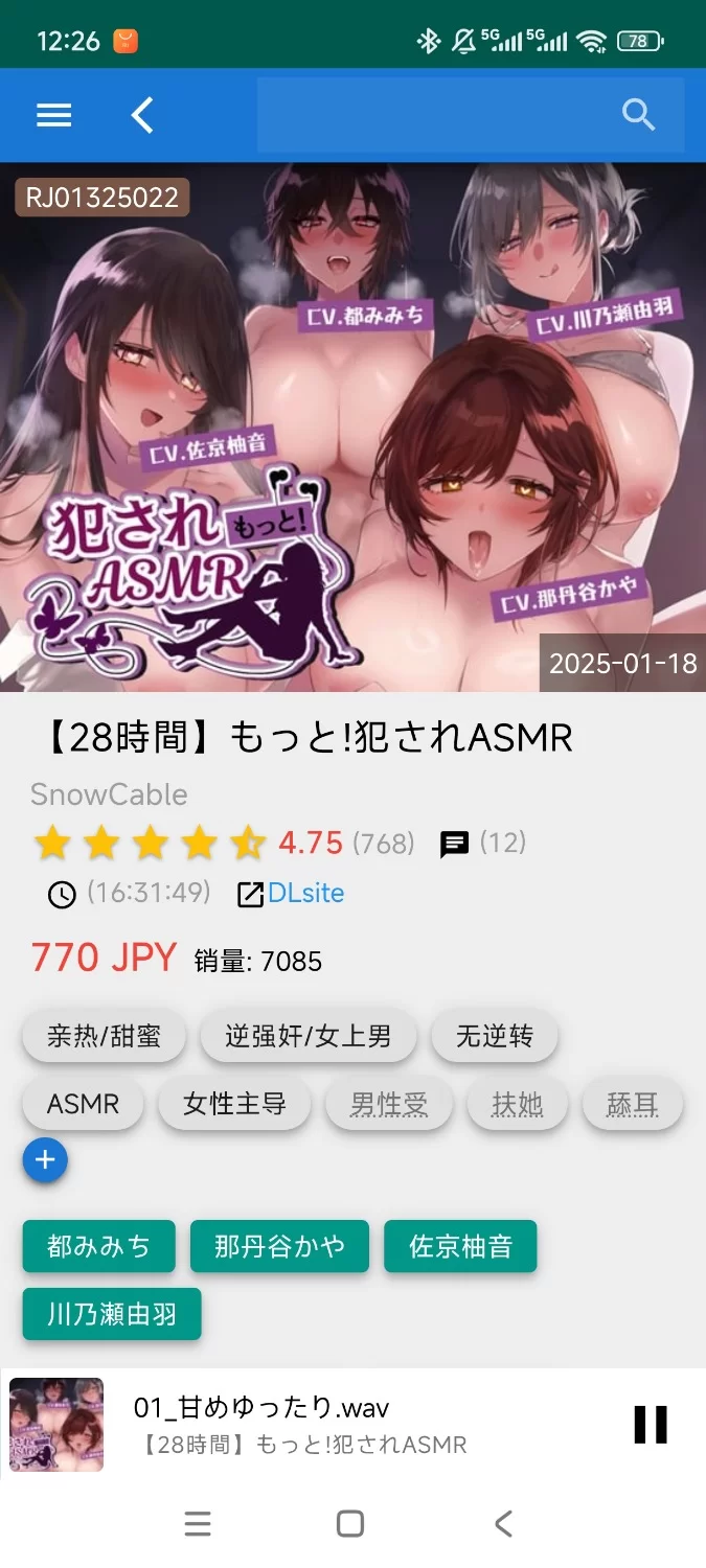 ASMR [简中字幕]淫乱爆乳女神&魔王的共享勇者新婚性活♪ - ASMR Online【1+265M】