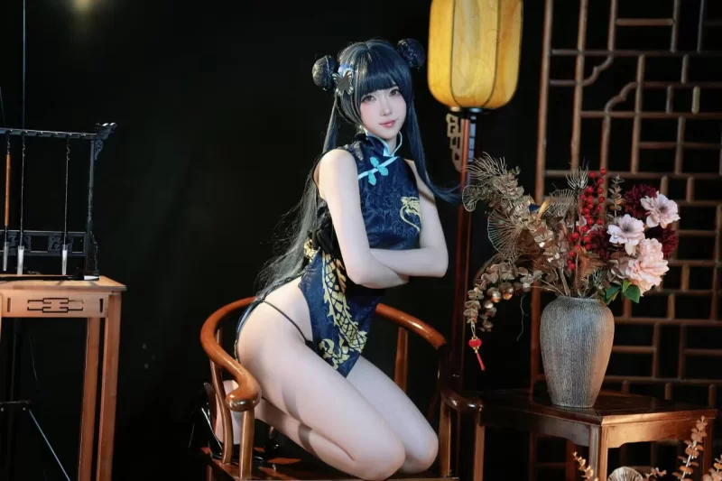 国产coser 宮本桜 宫本樱樱饼 - 蔚蓝档案 龙华妃咲【42P+124M】
