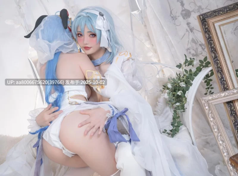 国产coser 喵小吉甘雨尤拉双冰组合图集【1+765m】