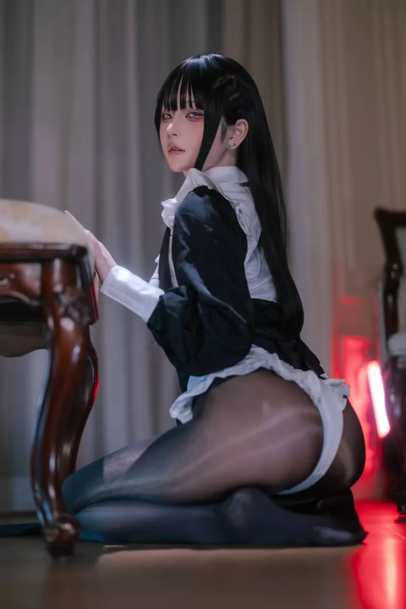Cosplay 屿鱼 - 黑丝修女【40P+84M】