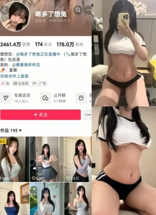 自拍 抖音178W粉[喝多了想兔]极品身材 最新铁粉/秘语福利合集【1+622m】
