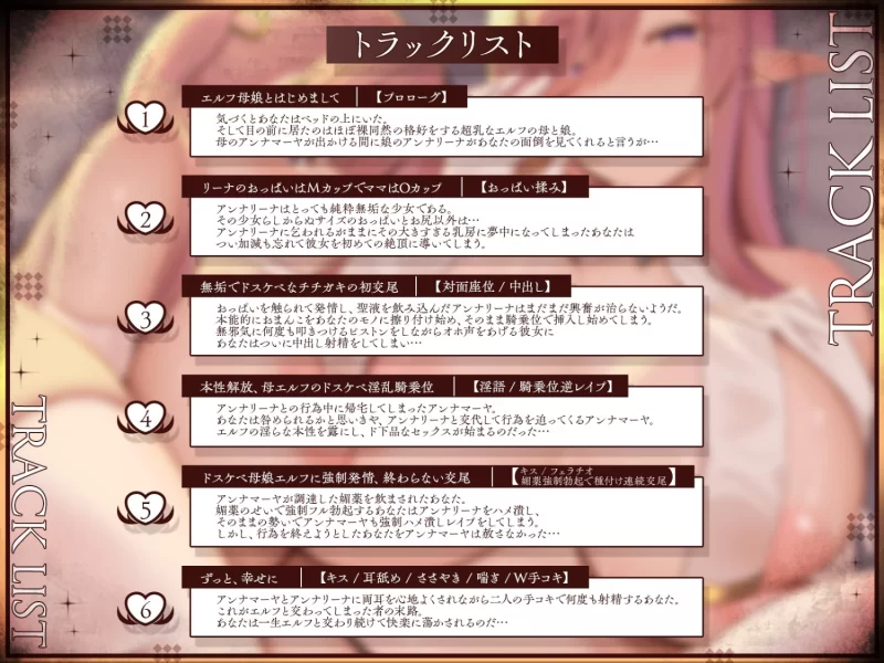 ASMR [简体中文版]以为是被纯洁的精灵母女救了，结果却变成了爸爸。永远的双人交尾【8V+900M】