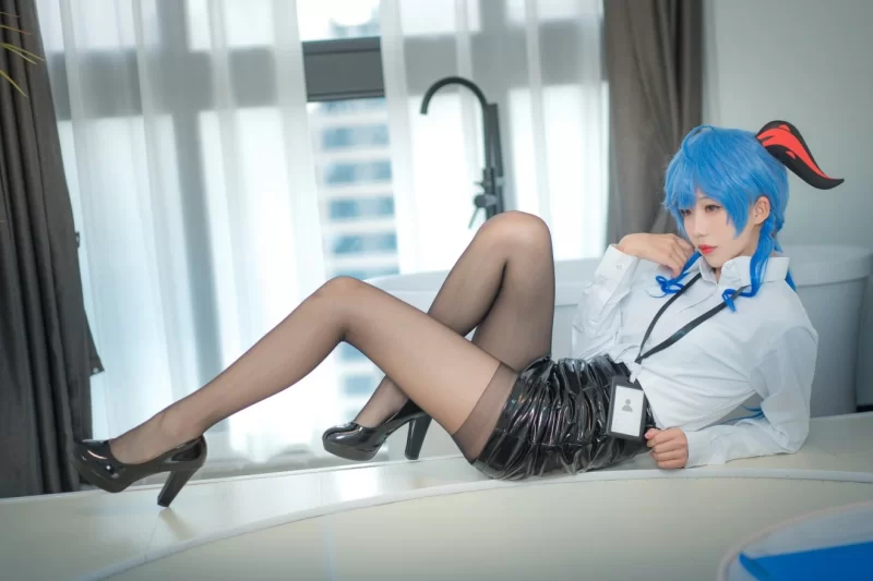 国产coser [影子喵Ghost] - 雷电将军 OL & 甘雨 OL-原神-71P【1+820m】