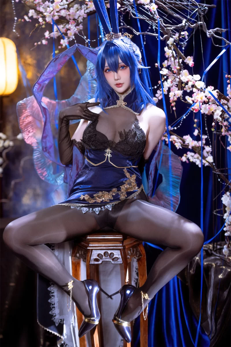 国产coser 星之迟迟 碧蓝航线 新泽西兔兔【52p+160M】