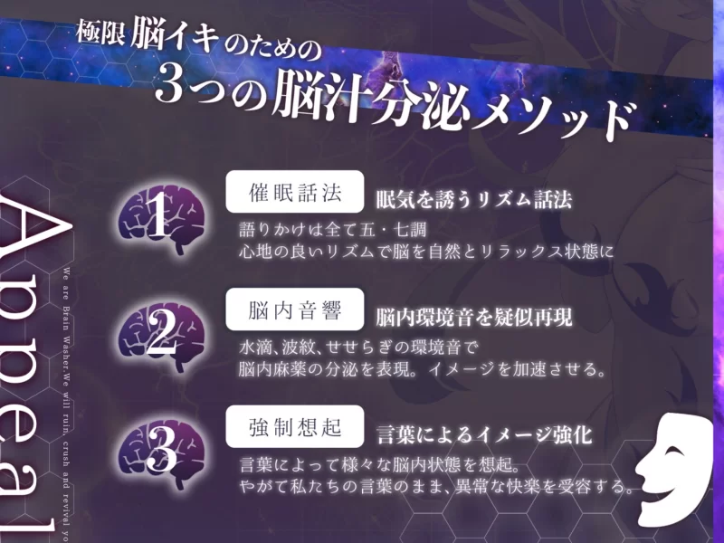 ASMR [自购][无汉化][脳洗催○]ブレインアクメデトックス～脳イキ脳内洗浄【11+16g（解压后）】