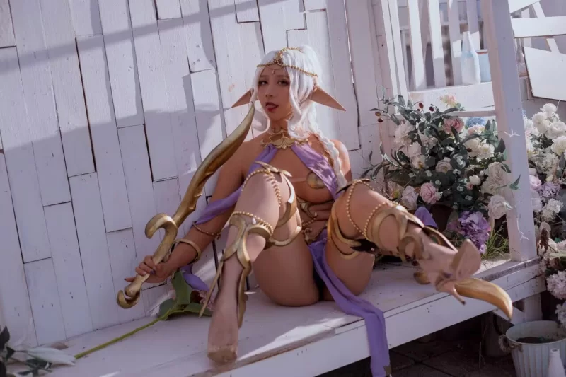 国产coser 九曲Jean - 精灵村 Elf Village【77P+928M】
