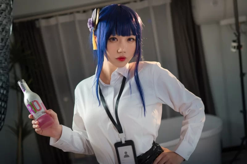 国产coser [影子喵Ghost] - 雷电将军 OL & 甘雨 OL-原神-71P【1+820m】