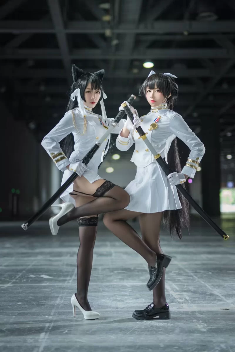 国产coser 九曲Jean - 爱宕 & 高雄【14P+82M】