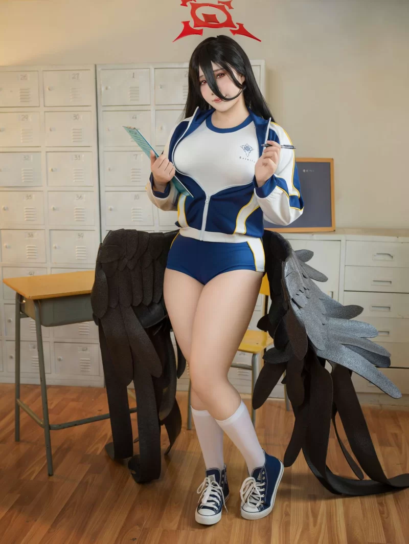 Cosplay 麻花酱 Vol.101 蔚蓝档案 羽川莲见[36P1V-508M][百度网盘]【36P1V+508M】