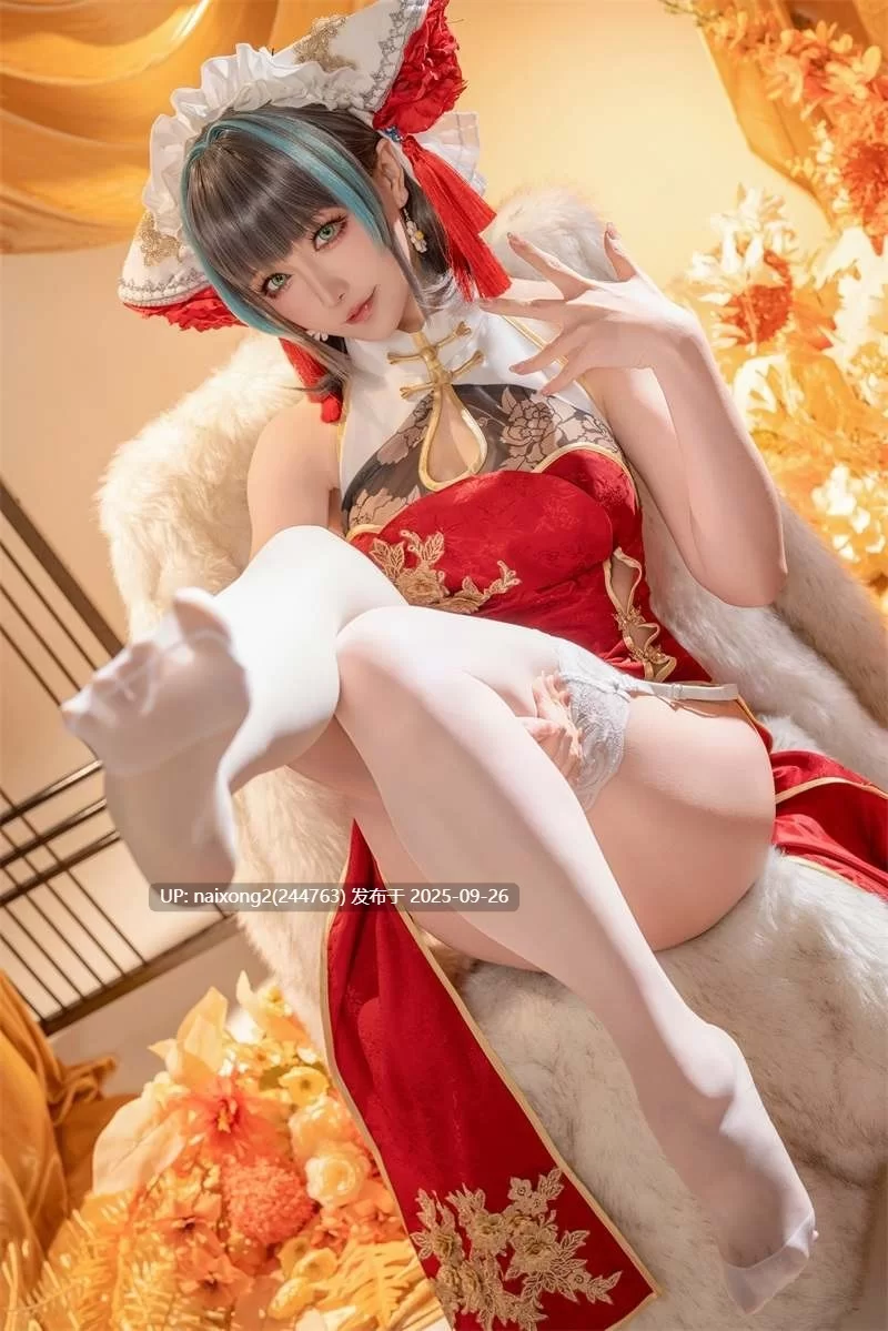 国产coser Hoshilily (星之迟迟) - 柴郡 - 碧蓝航线4K [50P+1V][987M]【1+987m】