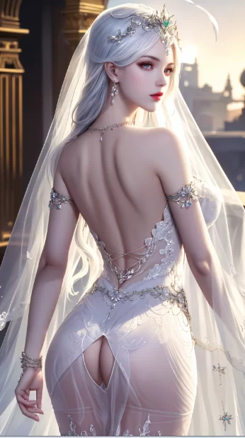 动漫 [图包]波塞X纯白婚纱4K竖屏【NP+454M】
