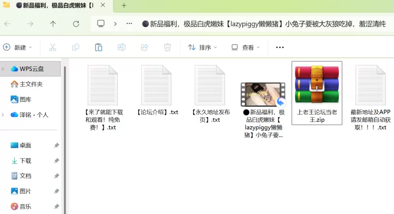 福利姬 极品白虎嫩妹[lazypiggy懒懒猪]小兔子要被大灰狼吃掉，【1+1.1G】