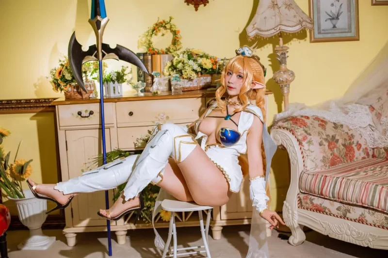 国产coser [COSPLAY] 九曲Jean - 精灵村 Elf Village【77P+1G】