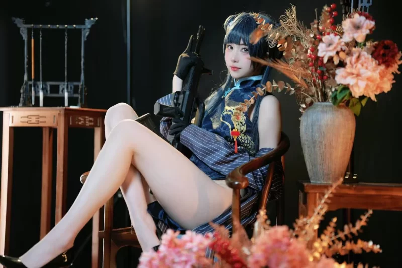 国产coser 宮本桜 宫本樱樱饼 - 蔚蓝档案 龙华妃咲【42P+124M】