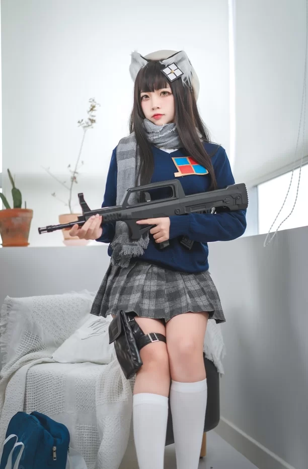 国产coser 二佐Nisa - 少女前线 95式JK 13P-194M【13P+194M】