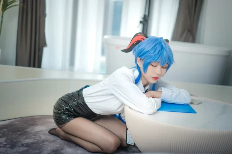 国产coser [影子喵Ghost] - 雷电将军 OL & 甘雨 OL-原神-71P【1+820m】
