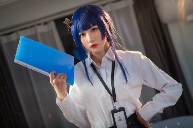 国产coser [影子喵Ghost] - 雷电将军 OL & 甘雨 OL-原神-71P【1+820m】