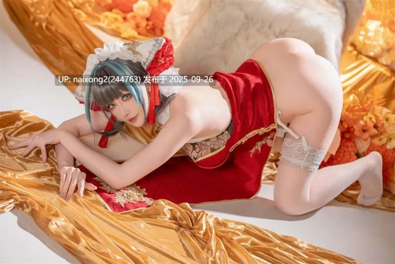 国产coser Hoshilily (星之迟迟) - 柴郡 - 碧蓝航线4K [50P+1V][987M]【1+987m】