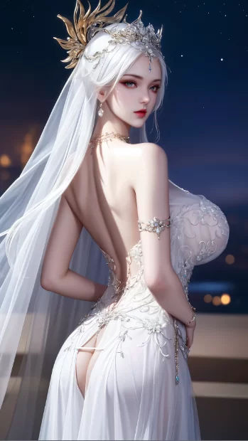 动漫 [图包]波塞X纯白婚纱4K竖屏【NP+454M】