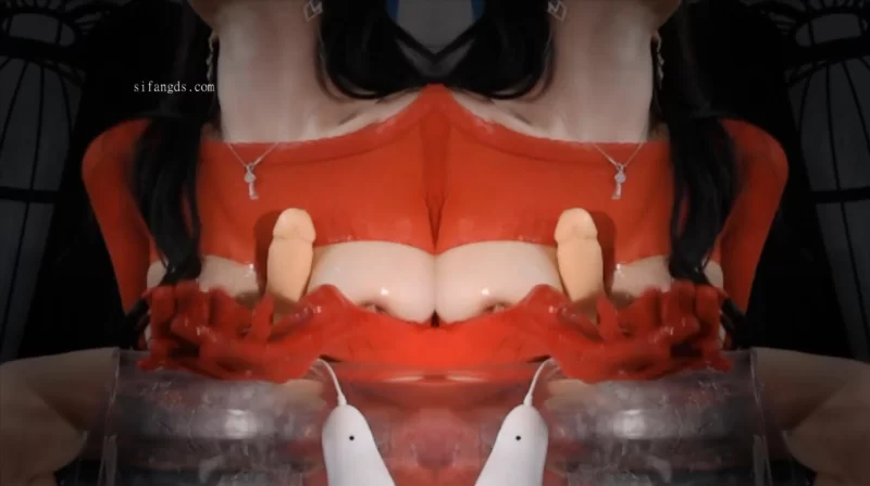 热舞 虎牙颜值巨乳女神[桃一]万众期待！SM笼子道具裸舞！【1+1.2G】