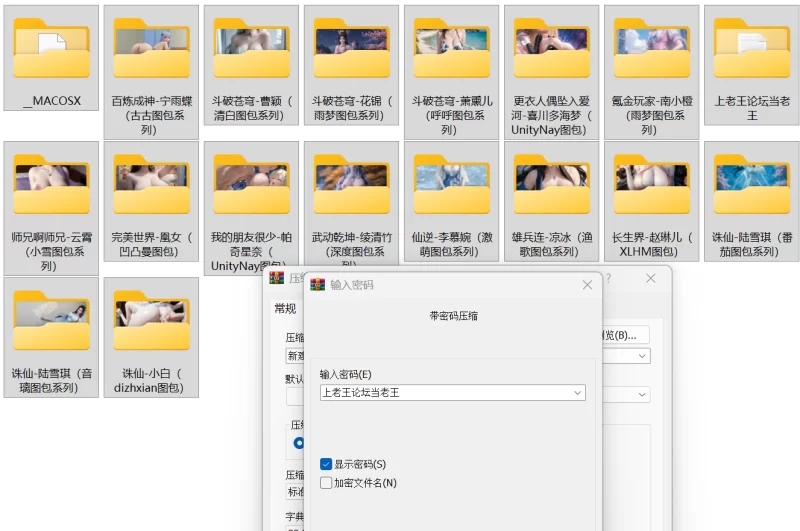 动漫 AI国漫斗破苍穹完美世界更衣人偶等【1479P+7G】