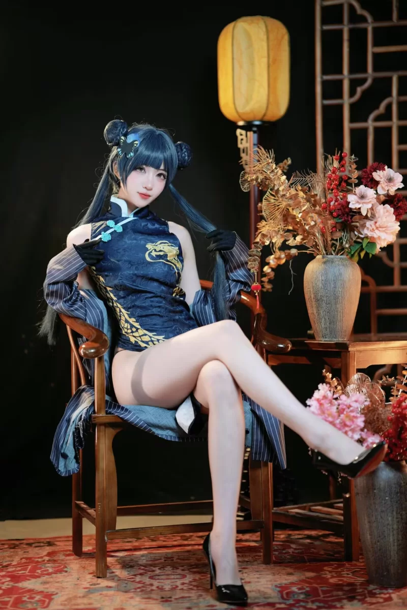 国产coser 宮本桜 宫本樱樱饼 - 蔚蓝档案 龙华妃咲【42P+124M】