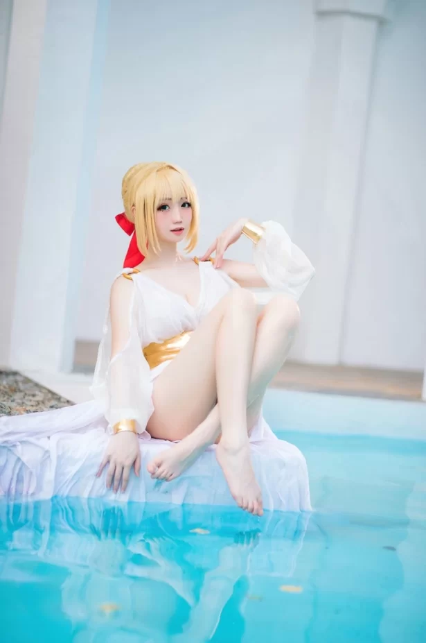 国产coser 焖焖碳 - FGO 尼禄睡裙 27P-239M【27P+239M】