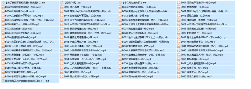 合集类 步非烟第四季 B001-B067 +079 080合集 [69v+4.74G][百度【69V+4.74G】