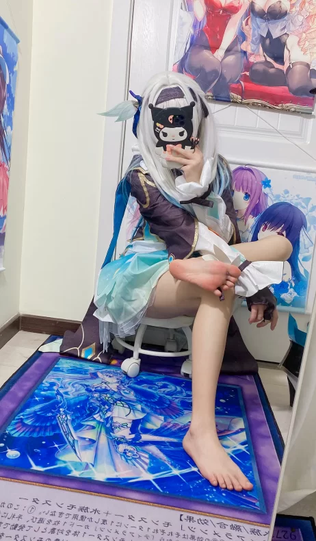 美腿/足控 白栎Shirly_星铁 流萤 [76P+11V]【76P+11V+1.1g】