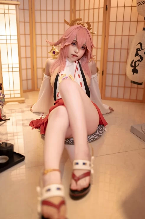 国产coser Bangni邦尼 - 八重神子 99P-782M【99P+782M】