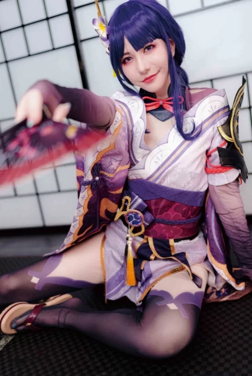 国产模特 [薫月企画] 蓝芽水月 - 雷电将军【105P+20M】