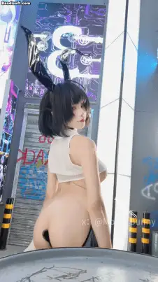 国产模特 [B站 Yiko湿润兔 咬一口兔娘]10月作品 赛博逆JK 双视角骚舞【3V+87P+1.06G】