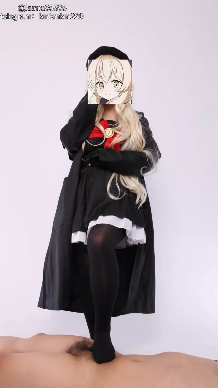 美腿/足控 碧蓝档案教授cos，白靴黑丝足交❤️【1v+526mb】