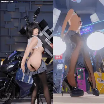 国产模特 [B站 Yiko湿润兔 咬一口兔娘]10月作品 赛博逆JK 双视角骚舞【3V+87P+1.06G】