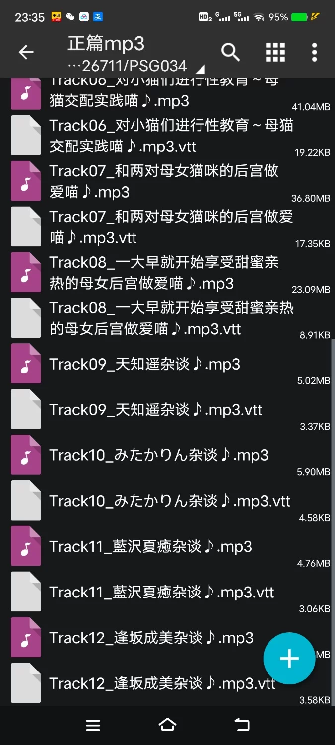 ASMR [简体中文版]舔耳喵喵超级天国 母女猫咪×2的授孕央求♪【8V+250M】