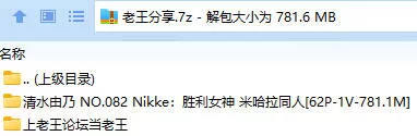 福利姬 清水由乃 NO.082 Nikke：胜利女神 米哈拉同人【62P-1V+781.1M】