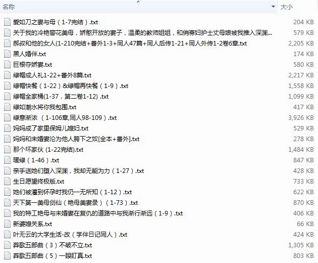 绿帽绿奴 [深绿！]母亲和妻子（女友）同时出轨的一类文章【+20M】